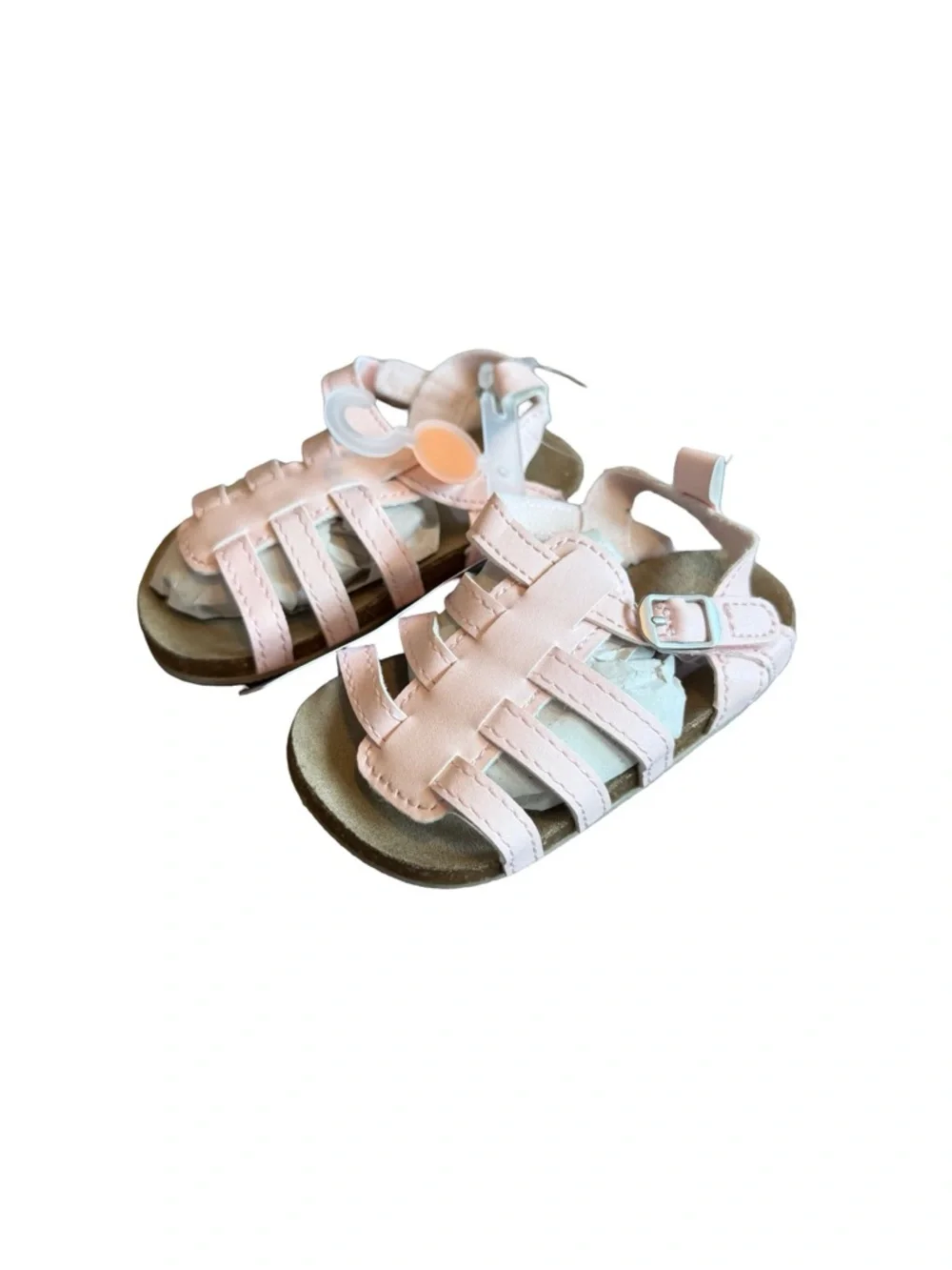 Carter's Pink Baby Girl Sandals Strappy Buckle Closure Size 4 9-12 Months NWT